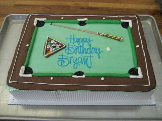 pool table cake